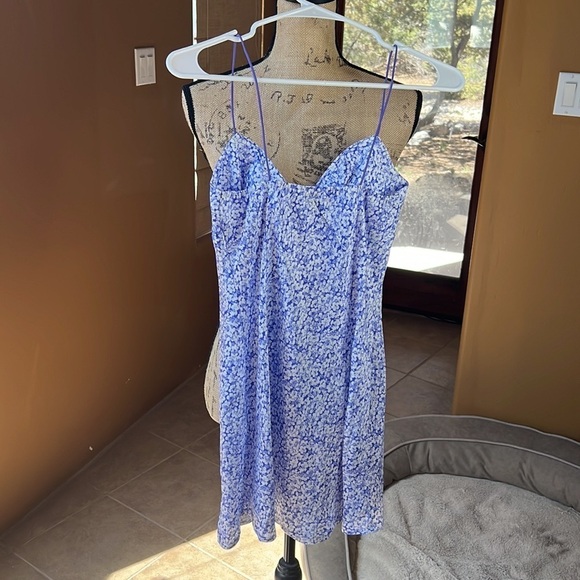 Princess Polly IMOGEN MINI DRESS BLUE Size 2 - Picture 7 of 8